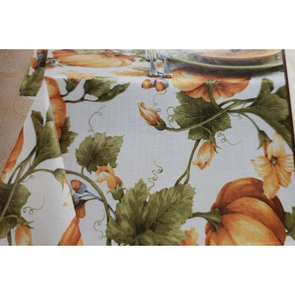 Printed Linen Tablecloth 60 x 104